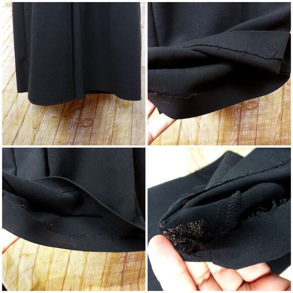 The Limited Scandal Collection Halter Jumpsuit Women 4 Black Wide Legs Altered - Picture 9 of 15